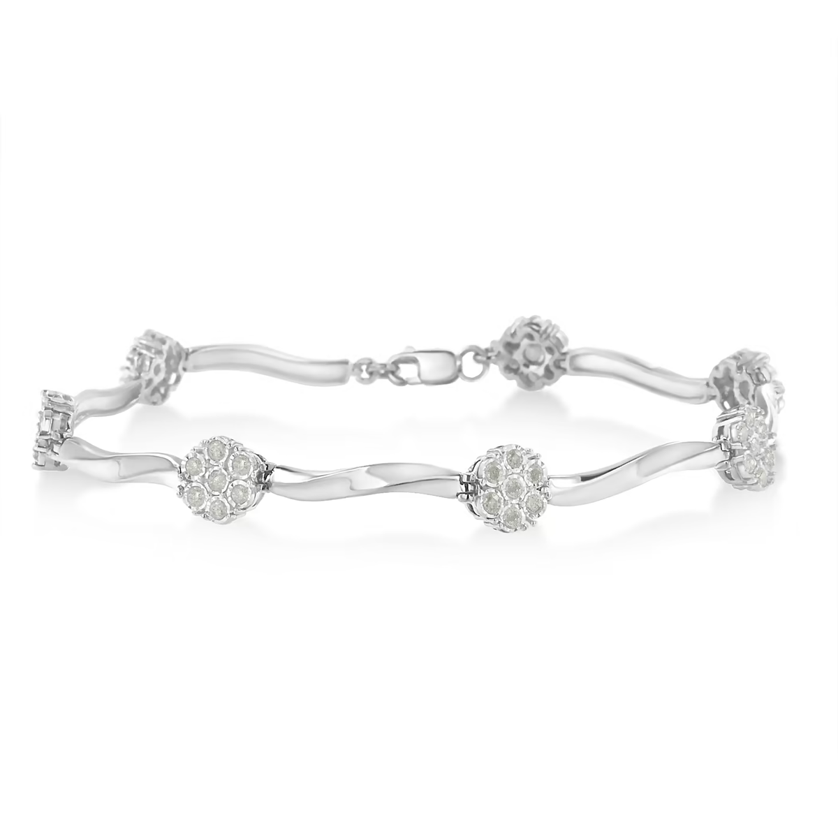 Couture Oval Sterling Silver Bracelet for Women