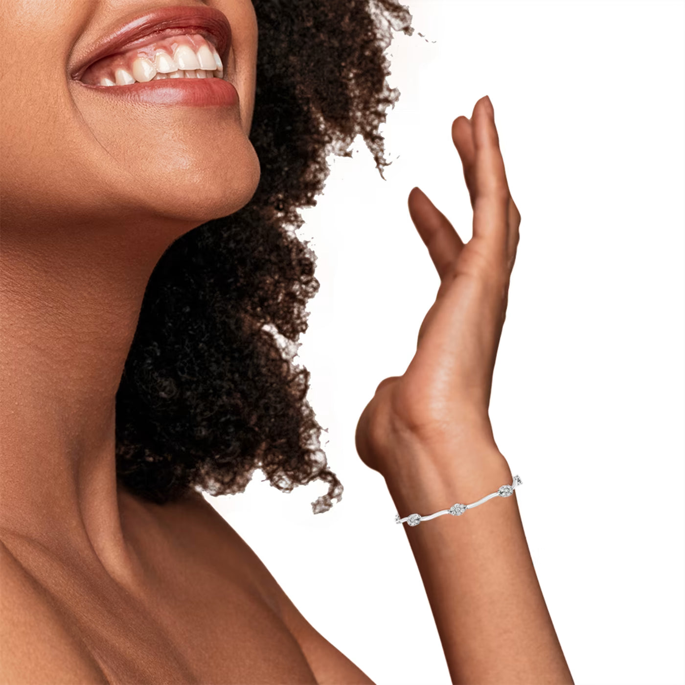 Couture Oval Sterling Silver Bracelet for Women
