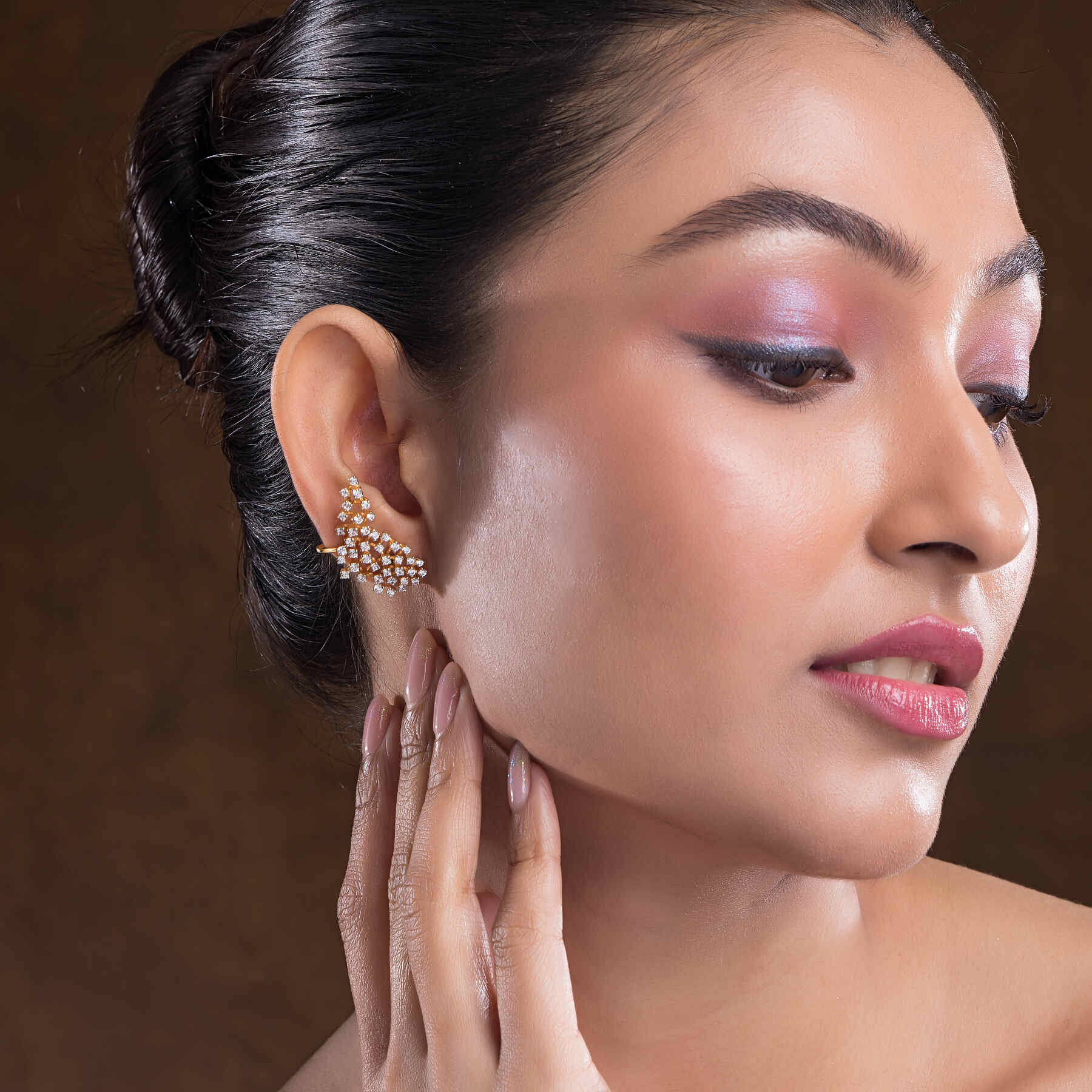 Eclipse Sterling Silver Earring For Women