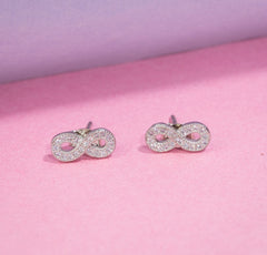 Infinity Silver Earring For Women