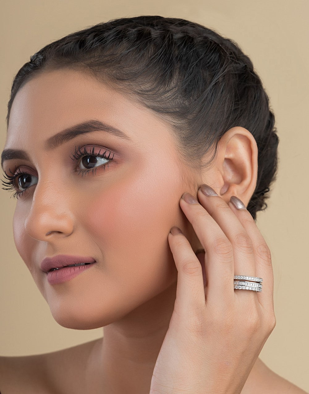 Bold Solitaire Silver Ring For Women