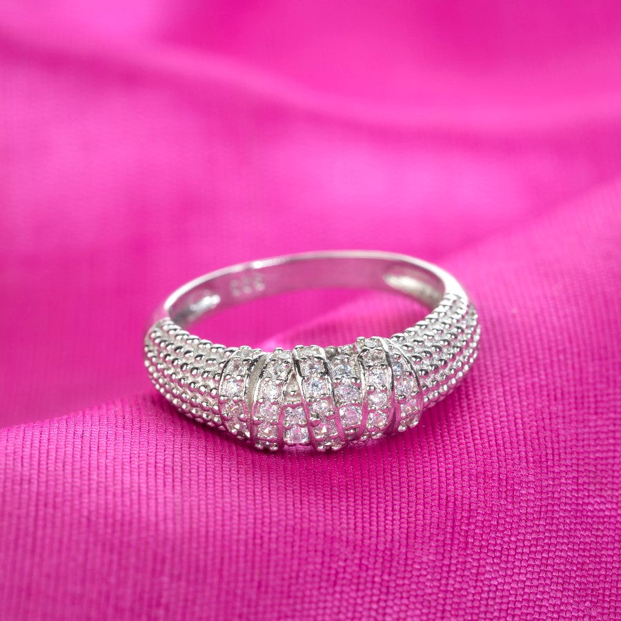 Unique Solitaire Silver Ring For Women