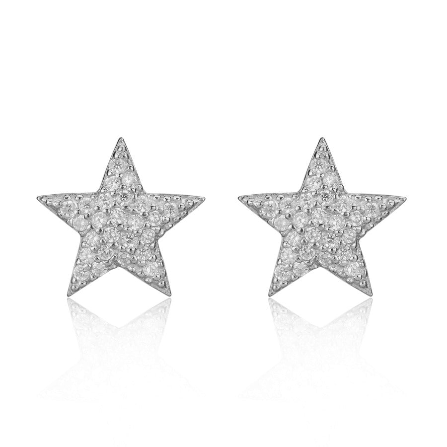Star Silver Earring For Women