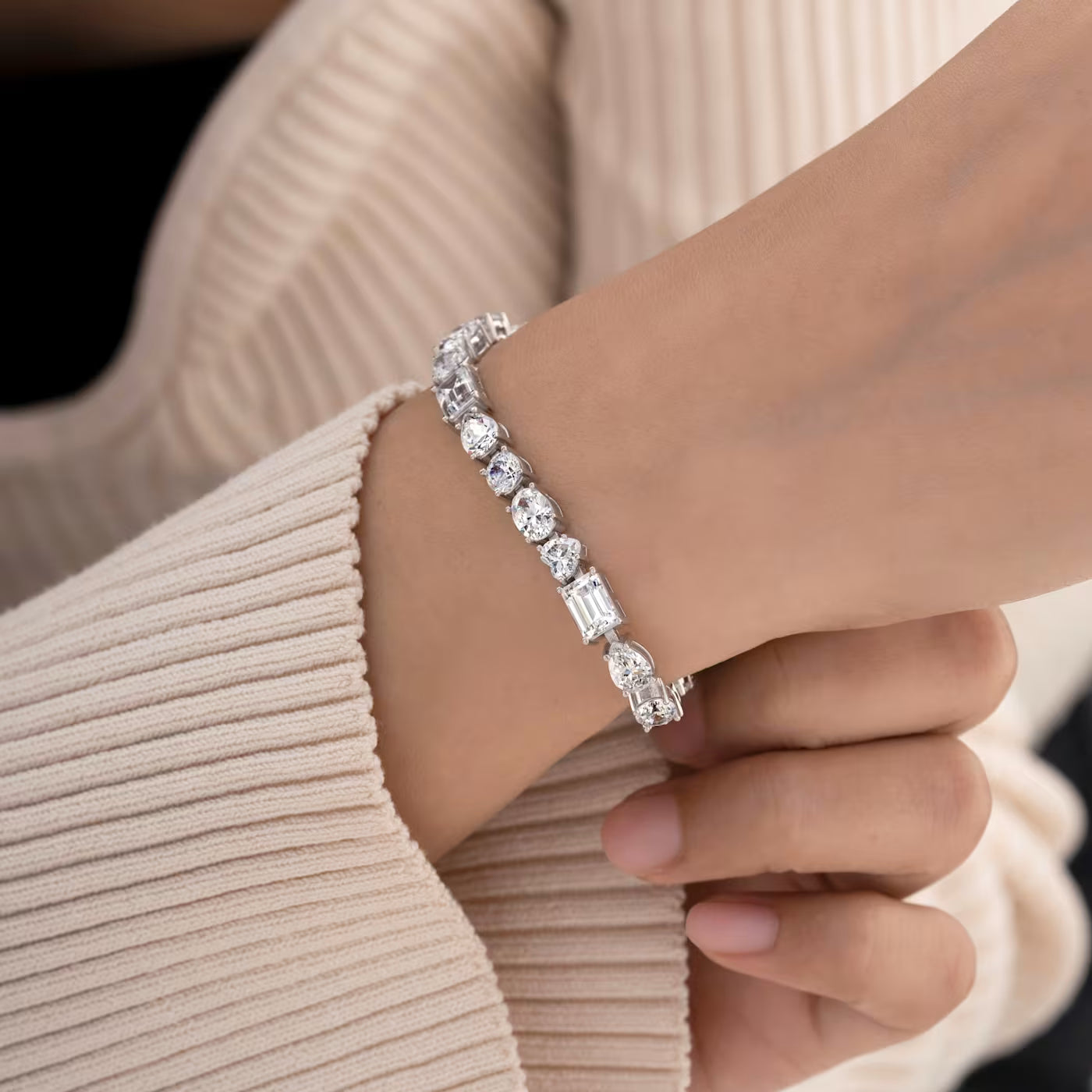 Starry Gleam Sterling Silver Bracelet for Women