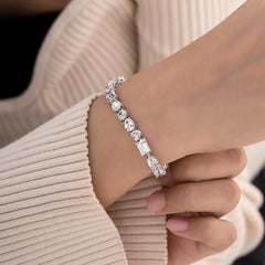 Starry Gleam Sterling Silver Bracelet for Women