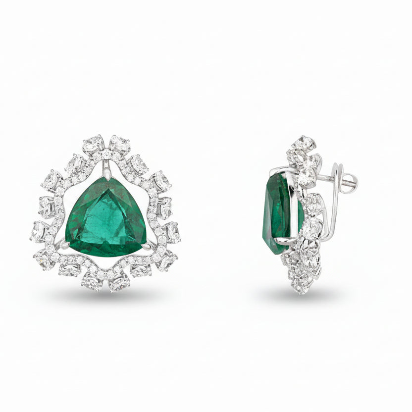Empress Glow 92.5 Silver Studs Earrings for Women