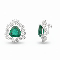 Empress Glow 92.5 Silver Studs Earrings for Women