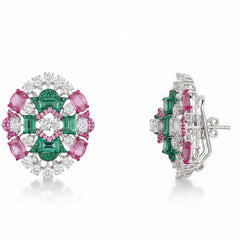 Bloom Aura 92.5 Silver Earrings for Women