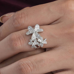 Petal Silver Ring For Women