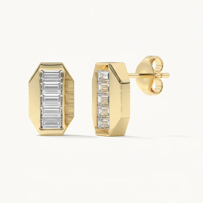 Halo Curve 92.5 Silver Studs Earrings for Women
