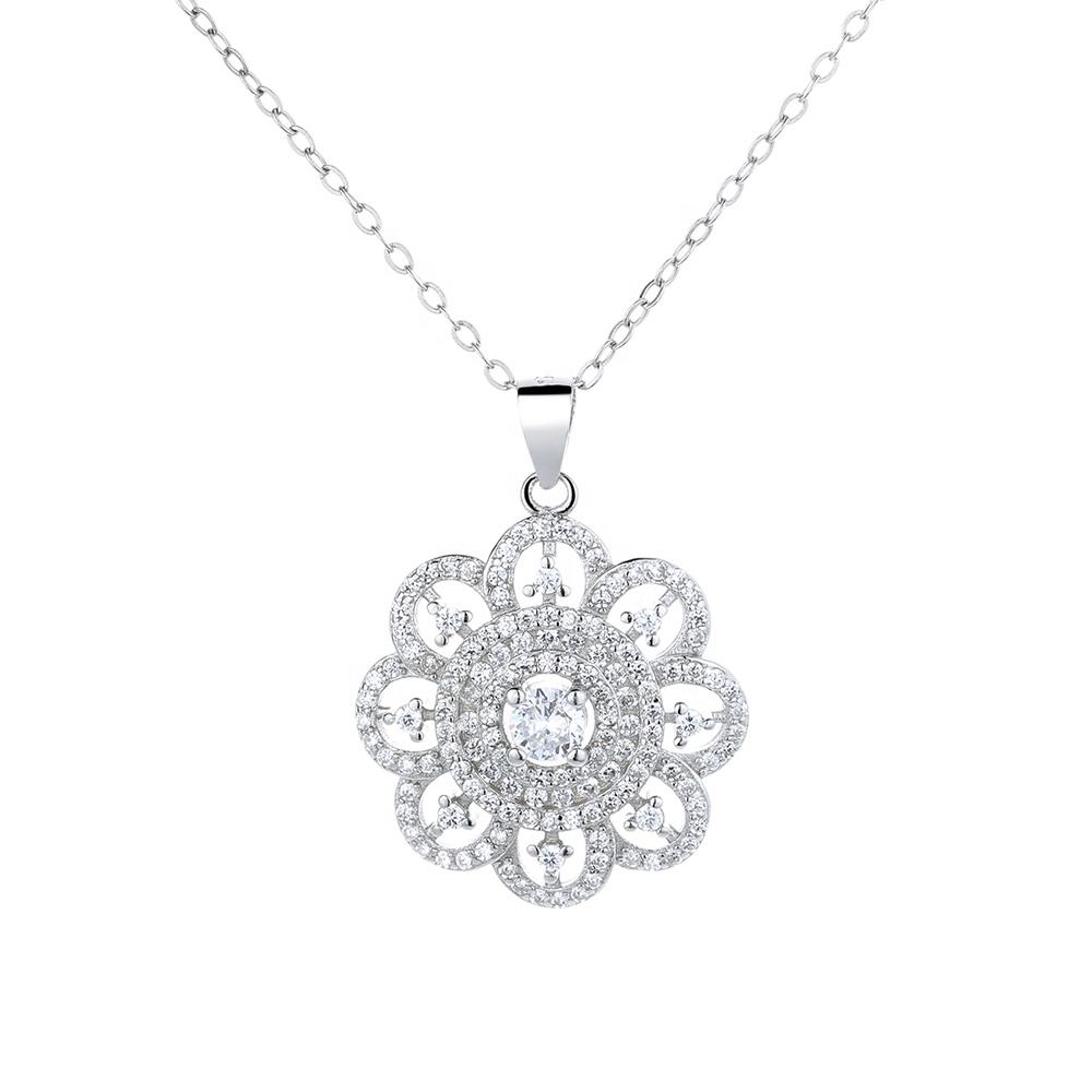 Circular Sterling Silver Necklace for Women