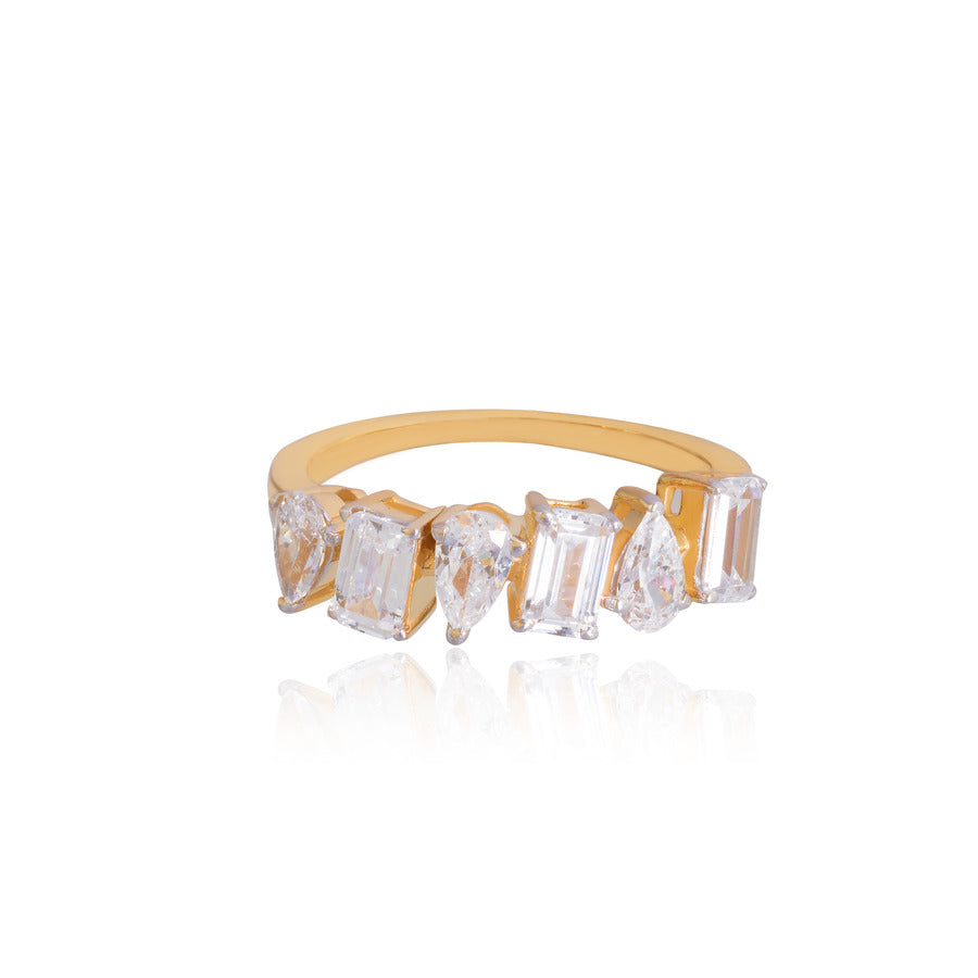Serene Solitaire Silver Ring For Women