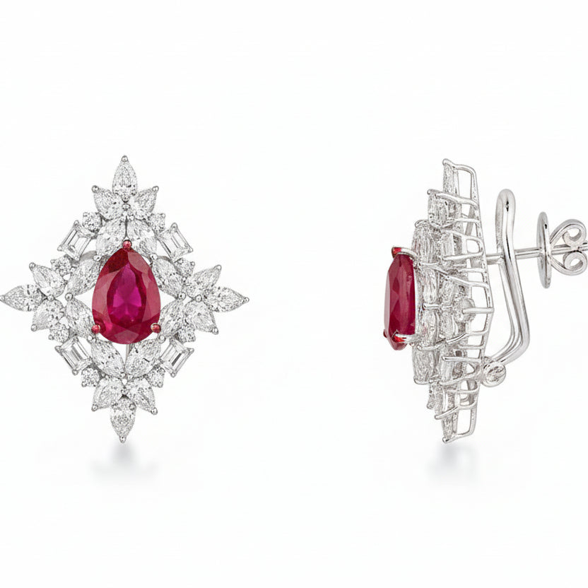 Queené Luxe 92.5 Silver Earrings for Women