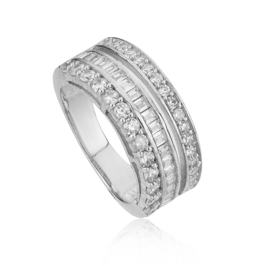 Bold Solitaire Silver Ring For Women