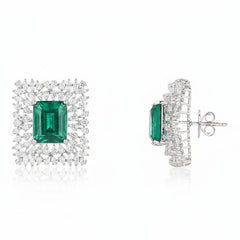 Rosette Spark 92.5 Silver Earrings for Women
