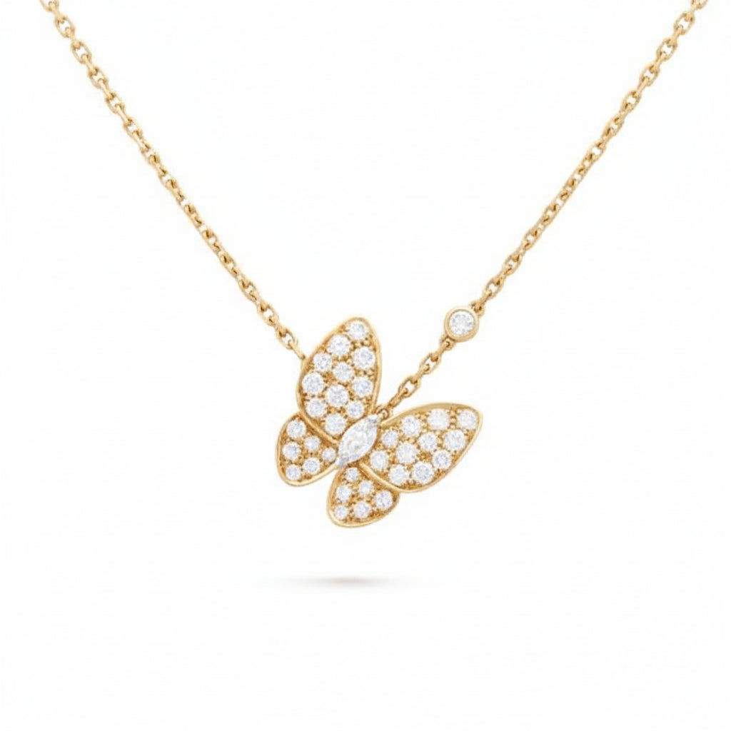 Gold Butterfly Necklace
